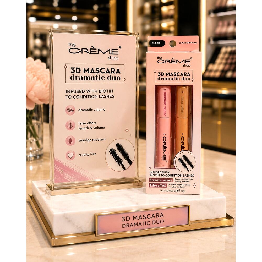 The Creme Shop 3D Mascara Dramatic Duo in Black